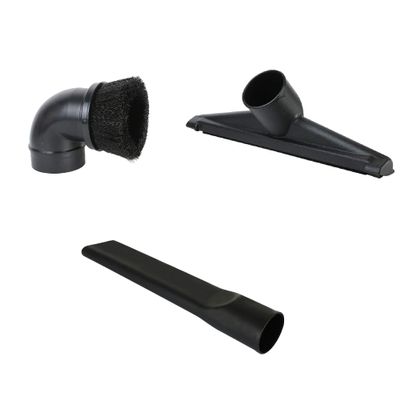 ALL PARTS ETC. Shop Vac Accessories 2 1/2 inch Attachments (2.5 Wet Dry Vac Accessories - Floor Brush, Dust Brush, Crevice Tool for Shop Vac (3-Pack Attachments)
