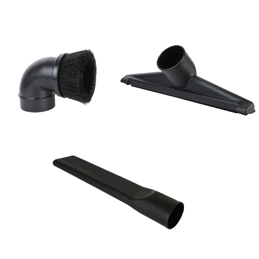 ALL PARTS ETC. Shop Vac Accessories 2 1/2 inch Attachments (2.5 Wet Dry Vac Accessories - Floor Brush, Dust Brush, Crevice Tool for Shop Vac (3-Pack Attachments)