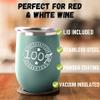 My Goberian Is The Reason I Wake Up Early Wine Glass Funny Gift For Lazy Animal Lover Insulated Tumbler With Lid 12 Oz Teal view 2