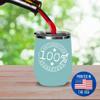 My Goberian Is The Reason I Wake Up Early Wine Glass Funny Gift For Lazy Animal Lover Insulated Tumbler With Lid 12 Oz Teal view 4
