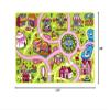 Champion Rugs Kids/Baby Room/Daycare/Classroom/Playroom Street Map Train Tracks Cars Educational Fun Non-Slip Pink Play Mat Area Rug Carpet for Kids and Children Bedrooms and Playroom view 3