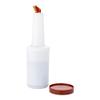 AME D'ESSENCE (6-PCS-1Qt) Brown Store N Pour Spout Bottle Containers Flow-N-Stow Fruit Juice & Liquor Bar Pour Bottles 1 Quart view 2
