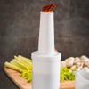 AME D'ESSENCE (6-PCS-1Qt) Brown Store N Pour Spout Bottle Containers Flow-N-Stow Fruit Juice & Liquor Bar Pour Bottles 1 Quart view 4