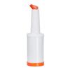 AME D'ESSENCE (6-PCS-1Qt) Orange Store N Pour Spout Bottle Containers Flow-N-Stow Fruit Juice & Liquor Bar Pour Bottles 1 Quart view 1