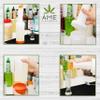 AME D'ESSENCE (6-PCS-1Qt) Orange Store N Pour Spout Bottle Containers Flow-N-Stow Fruit Juice & Liquor Bar Pour Bottles 1 Quart view 3