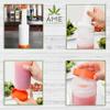 AME D'ESSENCE (6-PCS-1Qt) Orange Store N Pour Spout Bottle Containers Flow-N-Stow Fruit Juice & Liquor Bar Pour Bottles 1 Quart view 4
