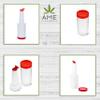 AME D'ESSENCE (6-PC-1Qt) Red Store N Pour Spout Bottle Containers Flow-N-Stow Fruit Juice & Liquor Bar Pour Bottles view 2
