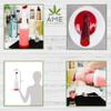 AME D'ESSENCE (6-PC-1Qt) Red Store N Pour Spout Bottle Containers Flow-N-Stow Fruit Juice & Liquor Bar Pour Bottles view 4