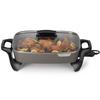 Presto Grey Ceramic 06856" Electric Skillet (16") and Presto Ceramic 22-inch 07062 Electric Griddle with removable handles, Black view 3