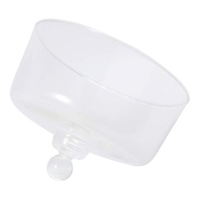 1Pc mini mini microwave Micro-wave oven tent display cover round cake pans round tray Glass Cover fruit Acrylic Candle snack dessert cake cover desk food protector covers