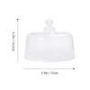 1Pc mini mini microwave Micro-wave oven tent display cover round cake pans round tray Glass Cover fruit Acrylic Candle snack dessert cake cover desk food protector covers view 3