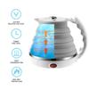 110V 555ML Ultrathin Travel Foldable Electric Kettle with Separable Power Cord and Handle, Boil Dry Protection, Food Grade Silicone view 2