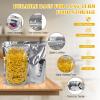 100PCS Resealable Mylar Bags for Food Storage, 7.9''x 11.8'' Smell Proof Ziplock Bags Freestanding, Aluminum Foil Packaging Pouches Bag for Cookies, Nuts, Tea, Candy - 5.5 Mil view 2