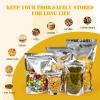 100PCS Resealable Mylar Bags for Food Storage, 7.9''x 11.8'' Smell Proof Ziplock Bags Freestanding, Aluminum Foil Packaging Pouches Bag for Cookies, Nuts, Tea, Candy - 5.5 Mil view 4