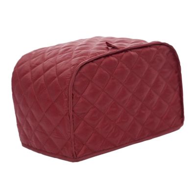 SOLUSTRE 1pc Toaster Cover for 2 Slice Long Slot Toaster Cover Appliance Cover and Fingerprint Protection (Red)
