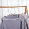 15 Pack Premium Quality Clear Acrylic Clothes Hangers - Clear & Gold Finish view 3
