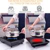 cuomaop Deep Fryer Pot, 304 Stainless Steel Japanese Frying Pot with Oil Drain, Temperature Control and Lid, Tempura Deep Fryer Pot for Kitchen Stove/Induction Cooker French Fries Fryer Chicken 9.4" view 3