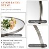 ANDY STAR Brushed Nickel Oval Wall Mirror, 20x28, Modern Bathroom Mirror, Sturdy Stainless Steel Frame, Clear Reflection, Anti-Corrosion Backboard view 3