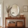 ANDY STAR Brushed Nickel Oval Wall Mirror, 20x28, Modern Bathroom Mirror, Sturdy Stainless Steel Frame, Clear Reflection, Anti-Corrosion Backboard view 4