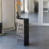 Umbrella Racks AYY Metal Umbrella Stand, Hollow Letter Umbrella Holder, Home Office Convenience Store Storage Bucket, Waterproof and Rust-Proof, White/Black, 18x18x55cm (Color : Black) view 4