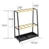 Umbrella Racks WXYZ Umbrella Stand with Black Gold Frame, Waterproof and Rustproof Hotel Office Business Large Capacity Umbrella Storage Rack, Detachable 41.5x12x52cm view 2