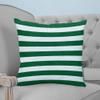 ARTSHOWING Couch Pillow Covers 26x26 inches Stripe Square Pillow Case for Sofa Outdoor Bed Washable Canvas Pillow Cover Cheristmas Green and White Home Decor for Party view 1