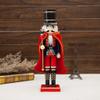 Backbayia 2 Pieces 15 Inch Wooden Nutcracker Soldier King Figure Ornament Christmas Decoration Kids Gift (# B) view 4