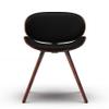 SIMPLIHOME Marana Dining Chairs - Upholstered Bentwood Back and Vegan Leather Kitchen Chair in Black, Mid-Century Modern Dining Room or Kitchen Seating with Contoured Seat and Beech Wood Base view 4