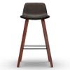SIMPLIHOME Addy Mid Century Modern 26 Inch Counter Stool (Set of 2) in Distressed Brown Vegan Faux Leather, For the Dining Room and Kitchen view 4