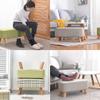 FINDYU Footrest, Sturdy Compact Footstool Living Room Small Bench Nordic Style Ergonomics Change Shoes Rest Seat (Color : Green, Size : S) view 4