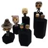888 Display USA, Inc 6 Piece Deluxe Hexagon Shaped Black Velour Risers Set view 2