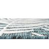 Unique Loom Outdoor Botanical Collection Area Rug - Palm (2' x 6' 1" Runner, Teal/ Ivory) view 3