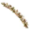 5 ft Christmas Garland for Mantle Unlit Garland for Stairs Railing, Banister, Staircase, Fireplace, for Table No Light, Garland Decor Frosted Red Poinsettia Holiday Tree (Sage Green Gold) view 1