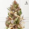 22 Handcrafted Premium Christmas Tabletop Tree Champagne Gold Poinsettia Cone with Pot HOLIDAY TREE view 3