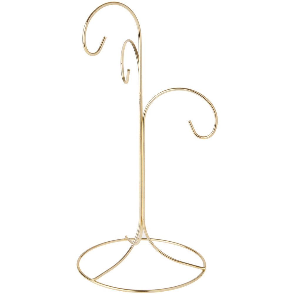 Bard's 3 Tiered Gold-Toned Ornament Stand, Tree, 10.75" H x 5.125" W x 5.125" D, Pack of 2