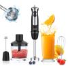 Acekool 800W Immersion Hand Blender, 12 Speed 5-in-1 Stainless Steel Stick Blender with Turbo Mode, 600ML Beaker, Milk Frother, Egg Whisk for Puree Infant Food, Smoothies, Sauces, Soups, BPA-Free view 1