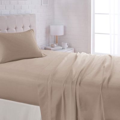 100% Cotton Sheets with Extra Long Staple Cotton, 800 Thread Count 4pc Full XL Taupe Sheet Set -Deep Pocket Bedsheets -Fits Mattress 16'' Deep Pocket, Sateen Weave, Soft, Silky