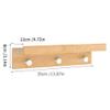 Cabilock Wall Mount Coat Rack with Shelf:Sturdy Wooden Floating Shelf with Hooks Decorative Key and Mail Holder for Wall for Home Entryway Decor view 2