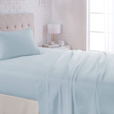 100% Cotton Sheets with Extra Long Staple Cotton, 800 Thread Count 4pc Full Light Blue Sheet Set -Deep Pocket Bedsheets -Fits Mattress 16'' Deep Pocket, Sateen Weave, Soft, Silky