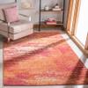 SAFAVIEH Evoke Collection 4' x 6' Ivory / Orange EVK272P Modern Abstract Non-Shedding Living Room Bedroom Accent Rug view 1