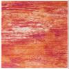 SAFAVIEH Evoke Collection 4' x 6' Ivory / Orange EVK272P Modern Abstract Non-Shedding Living Room Bedroom Accent Rug view 2