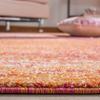 SAFAVIEH Evoke Collection 4' x 6' Ivory / Orange EVK272P Modern Abstract Non-Shedding Living Room Bedroom Accent Rug view 4