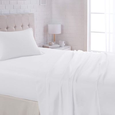 100% Cotton Sheets with Extra Long Staple Cotton, 800 Thread Count 4pc King Bright White Sheet Set -Deep Pocket Bedsheets -Fits Mattress 18'' Deep Pocket, Sateen Weave, Soft, Silky