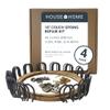 House2Home 18" Couch Spring Repair Kit - Fix Sofa with 4 Springs, Clips, Stay Wire, Screws & Instructions view 1
