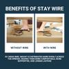 House2Home 18" Couch Spring Repair Kit - Fix Sofa with 4 Springs, Clips, Stay Wire, Screws & Instructions view 3