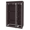 67" Portable Clothes Closet Wardrobe with Non-Woven Fabric and Hanging Rod Quick and Easy to Assemble Dark Brown Clothes Storage Organizer Closet for Home, Dorm, Garage etc. No-Tool Assembly view 1