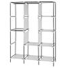 71" Portable Closet Wardrobe Clothes Rack Storage Organizer with Shelf Blue Clothes Storage Organizer Closet ?for Home, Dorm, Garage etc. ?No-Tool Assembly view 2