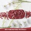 1.1lb Natural Crushed Red Strawberry Quartz Crystal Tumbled Chips-Healing Crystals Chips Bulk, Crushed Crystal Gemstones for Crafts, Beautiful Package for Gift(Red Strawberry Quartz) view 2