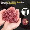 1.1lb Natural Crushed Red Strawberry Quartz Crystal Tumbled Chips-Healing Crystals Chips Bulk, Crushed Crystal Gemstones for Crafts, Beautiful Package for Gift(Red Strawberry Quartz) view 3