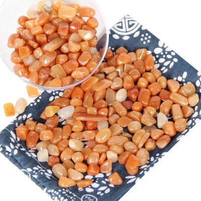 1.1lb Natural Red Aventurine Crystal Chips-Healing Crystals Tumbled Chips, Crushed Red Aventurine Crystal Gemstones for Crafts, Beautiful Package for Gift (Red Aventurine)